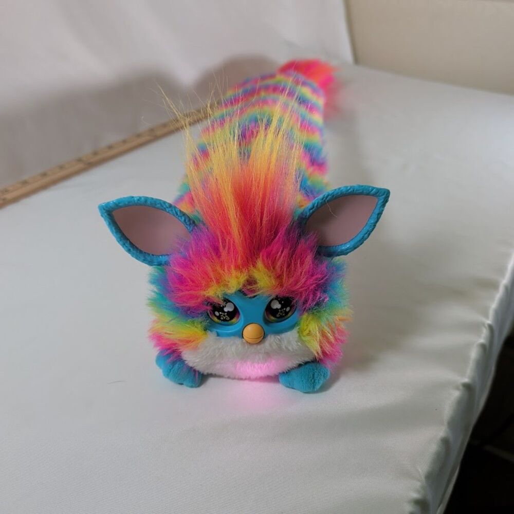 2025 Hasbro Furby Rainbow Interactive Electronic Plush Toy Tested Works